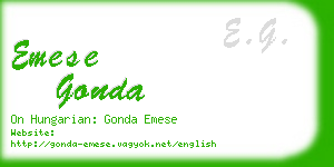 emese gonda business card